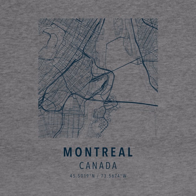 montreal simple map by boy cartograph